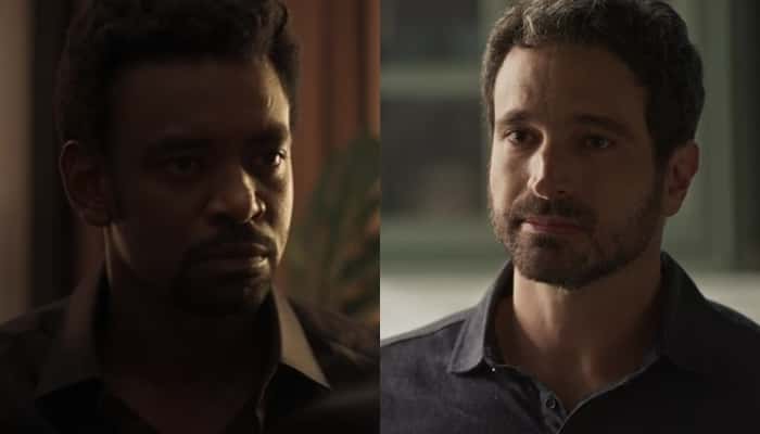 Roberval (Fabrício Boliveira) e Edgar (Caco Ciocler) Segundo Sol (Foto: Reprodução/Globo)
