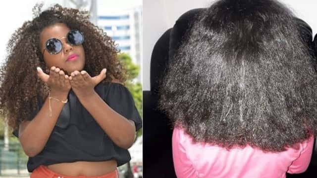 A pequena Bella teve o cabelo alisado por madrasta (Foto: Reprodução)