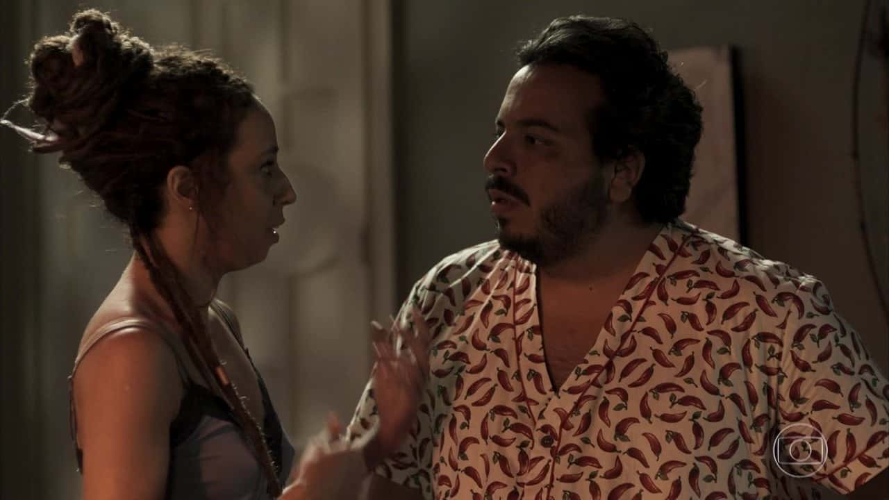 Gorete e Clóvis em Segundo Sol (Foto: Reprodução)