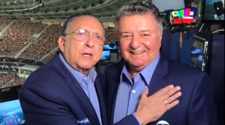 Galvão Bueno e Arnaldo Cezar Coelho (Foto: Reprodução/Instagram)
