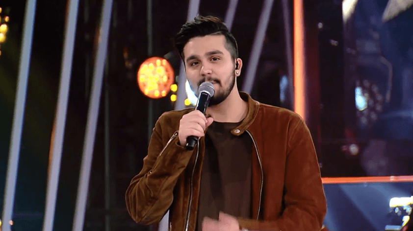 Luan Santana no comando do Só Toca Top da Globo. (Foto: Reprodução)