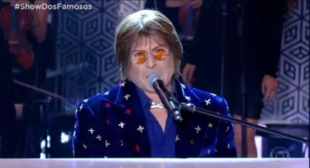 Paulo Ricardo virou piada após apresentação no Show dos Famosos. (Foto: Reprodução/TV Globo)