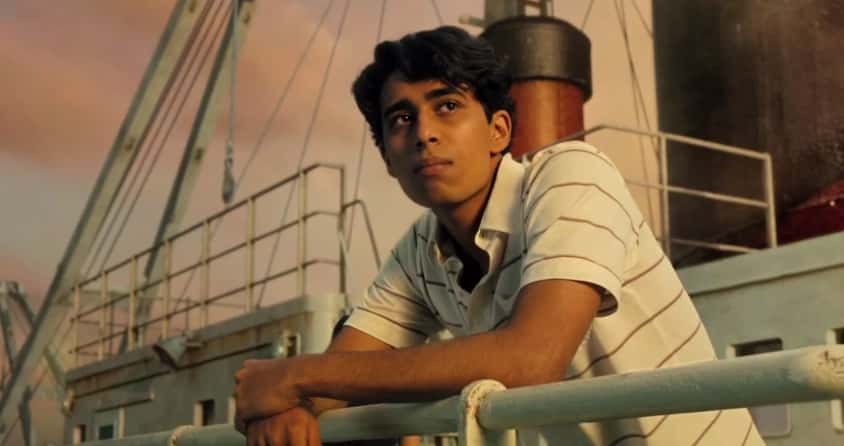O protagonista Suraj Sharma (Pi Patel) em cena de As Aventuras de Pi (2012) (Foto: Divulgação)
