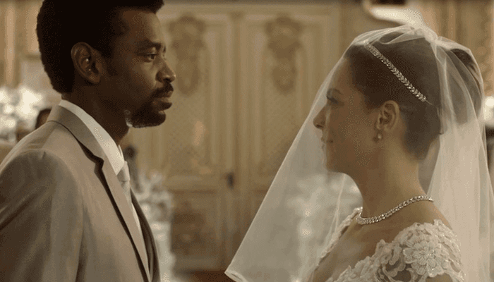 Roberval (Fabrício Boliveira) e Cacau (Fabiula Nascimento) em cena de Segundo Sol (Foto: Divulgação/Globo)