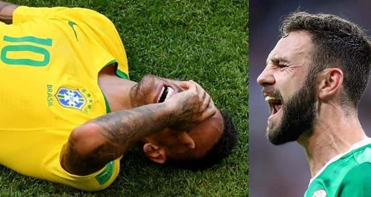 Neymar e Miguel Layun (Foto: Reprodução)