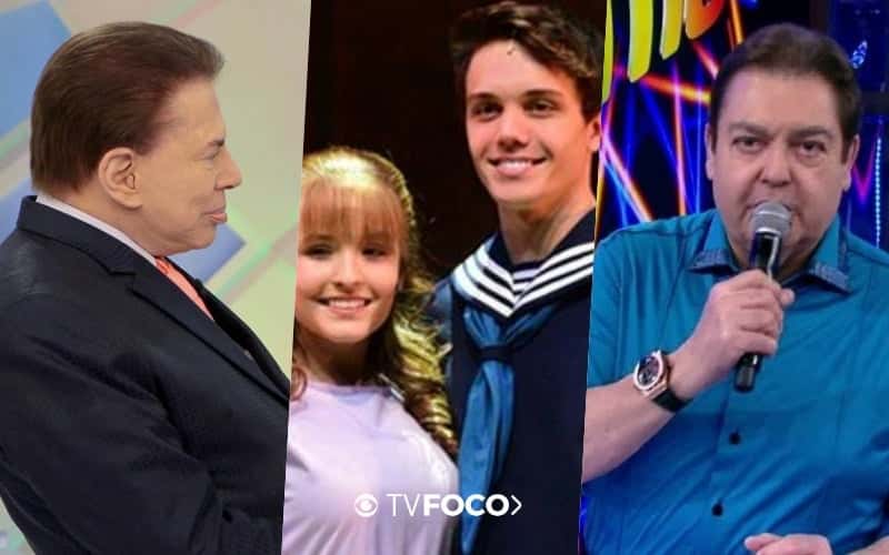 Silvio Santos proibiu Larissa Manoela de ir no Faustão da Globo (Foto montagem TV Foco)