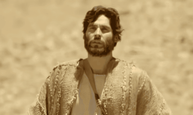 Dudu Azevedo é Jesus em nova novela bíblica da Record. (Foto: Reprodução)