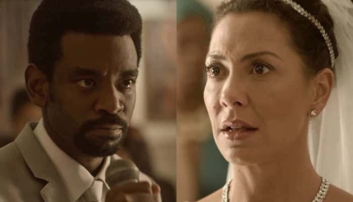 Roberval (Fabrício Boliveira) e Cacau (Fabiula) em Segundo Sol (Foto: Divulgação/Globo)