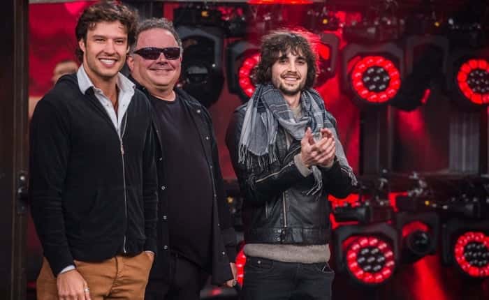 Nando Rodrigues, Leo Jaime e Fiuk na Dança dos Famosos (Foto: Globo/Fábio Rocha)