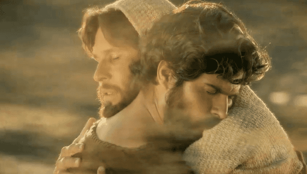 Cena da novela bíblica Jesus, que pode ser "esticada" pela Record. (Foto: Reprodução/Record)