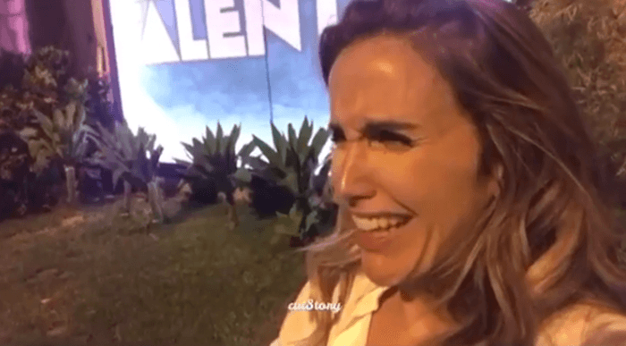 Mariana Ferrão foi aos prantos na Globo (Foto: Reprodução)