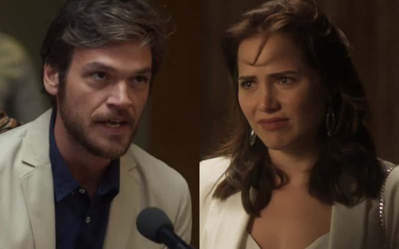 Beto coloca Rosa contra a parede em Segundo Sol (Foto: Reprodução)