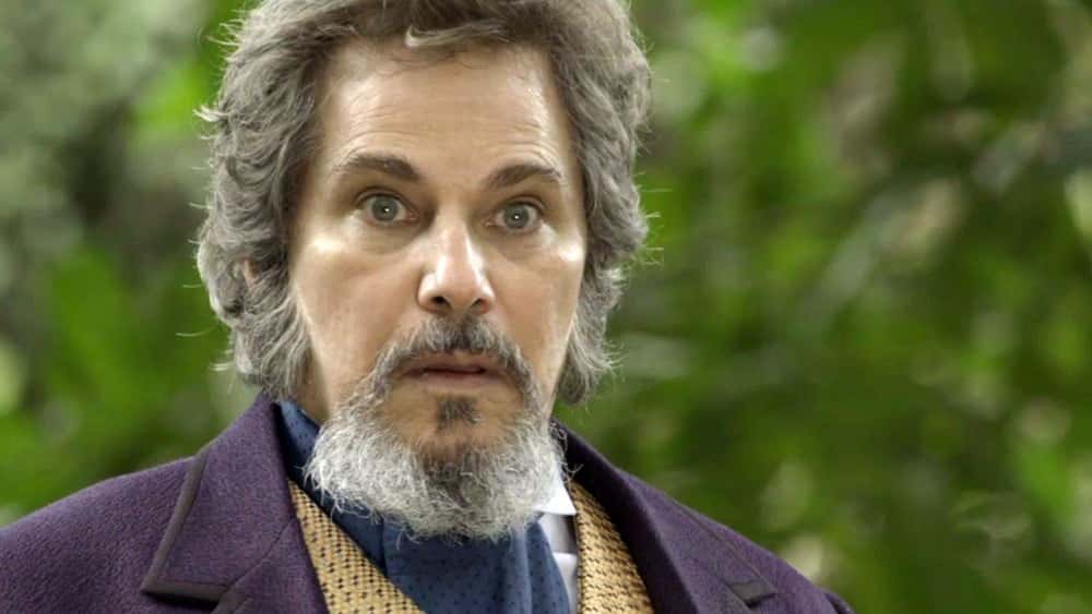 Dom Sabino (Edson Celulari) em cena de O Tempo Não Para (Foto: Divulgação/Globo)