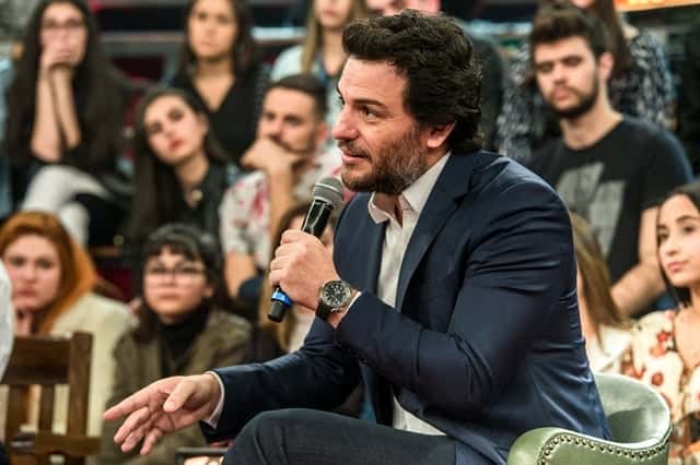 Rodrigo Lombardi durante participação no Altas Horas (Foto: Globo/Fábio Rocha)
