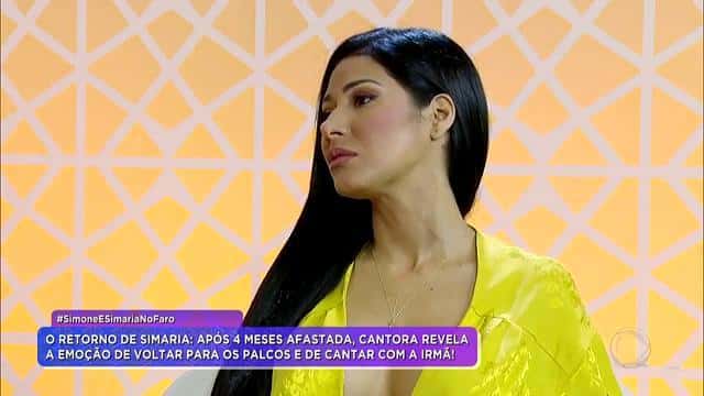 Simaria passou por momento delicado na vida (Foto: Reprodução/RecordTV)