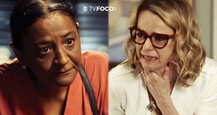 Zefa e Karen em Segundo Sol (Foto: Montagem/TV Foco)
