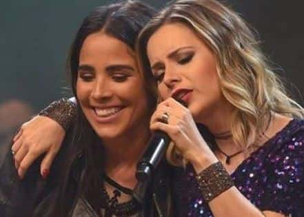 Sandy e Wanessa juntas no palco (Foto: Cesar Fonseca)