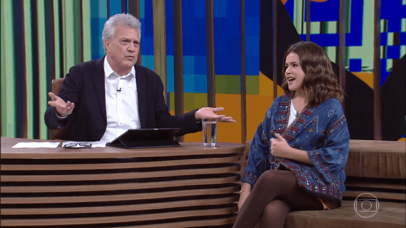 Pedro Bial entrevista Maisa Silva no Conversa com Bial (Foto: Reprodução/Globo)