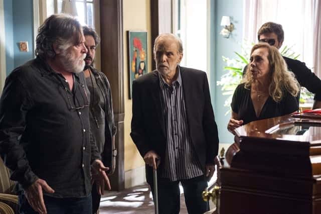 Dodô (José de Abreu), Naná (Arlete Salles) e Nestor (Francisco Cuoco) em Segundo Sol (Foto: Globo/Estevam Avellar)