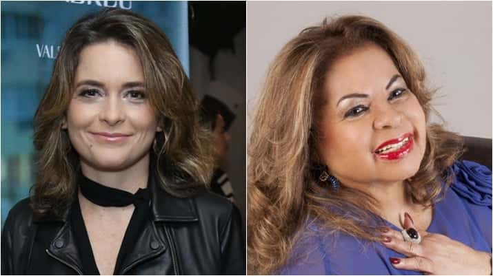 Claudia Abreu pode interpretar Ângela Maria em nova minissérie da Globo. (Foto: Montagem/Divulgação)