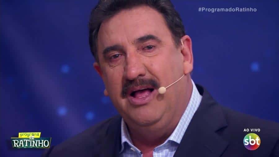 Ratinho muito emocionado (Foto: Reprodução)
