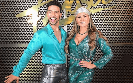 Natacha Horana e Sérgio Malheiros na Dança dos Famosos (Foto: Divulgação)