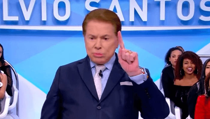 Silvio Santos em seu programa no SBT. (Foto: Reprodução)