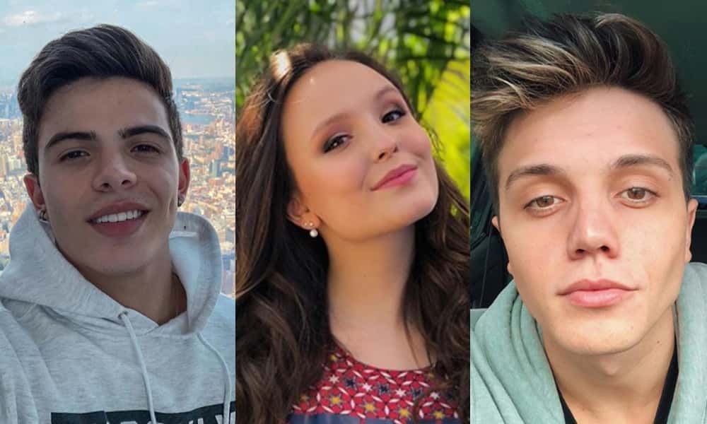 Sem vergonha, Thomaz Costa comenta foto de Larissa Manoela, atual namorada de Leo Cidade. (Foto: Reprodução)