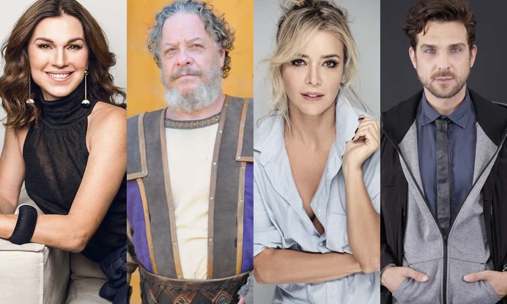 Elenco da novela bíblica Gênesis, a nova produção da Record. (Foto: Divulgação/ Danilo Borges/TV Record/Montagem)