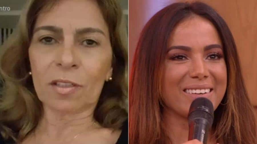 Anitta foi surpreendida por um depoimento da mãe, Miriam Macedo (Foto; Reprodução)