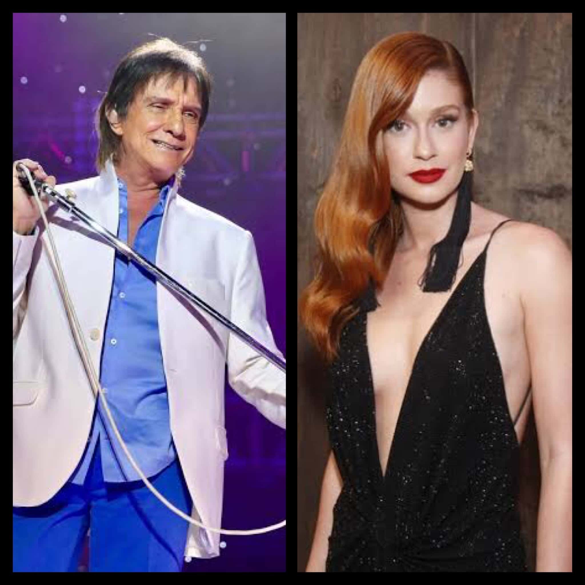 Roberto Carlos e Marina Ruy Barbosa, sua convidada para o especial da Globo 2018.