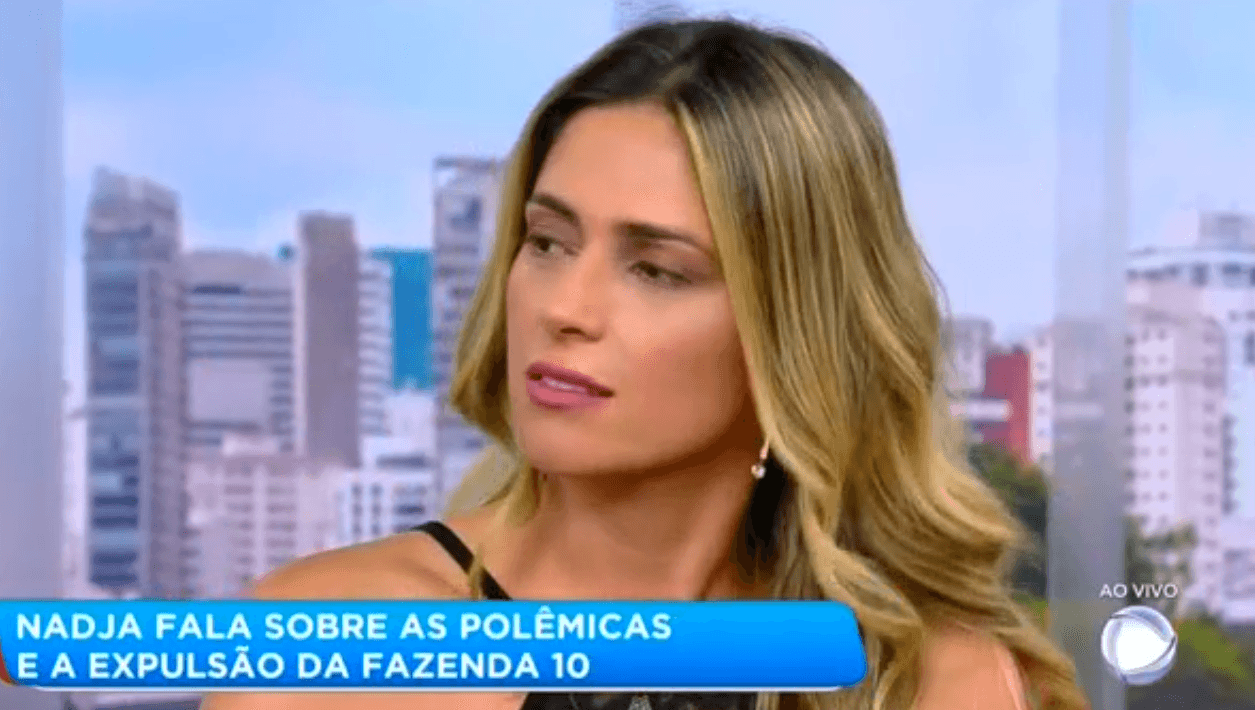 Nadja Pessoa no Balanço Geral, da Record (Foto: Reprodução/Record)