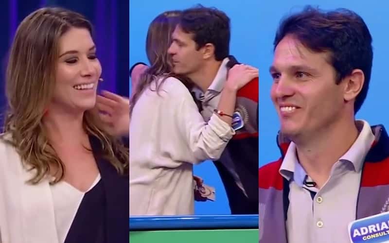 Rebeca Abravanel e vendedor da Jequiti (Foto: Reprodução)