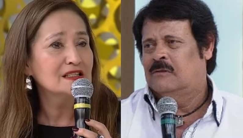 Sonia Abrão e Carlinhos Aguiar, pai de Caique (Foto: Reprodução)