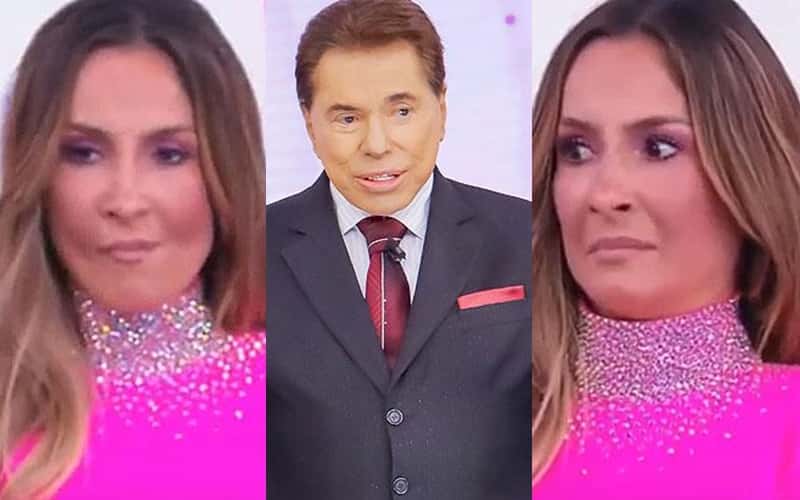 Claudia Leitte e Silvio Santos no Teleton (Foto: Reprodução)