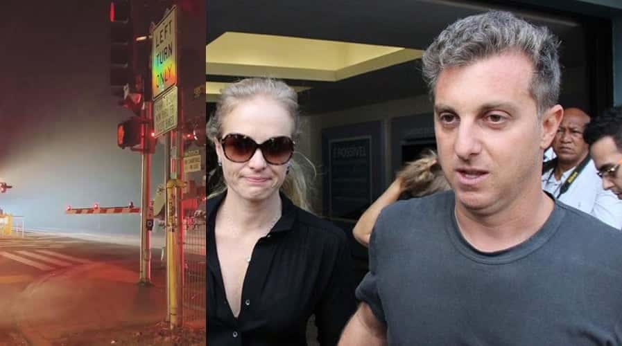 Luciano Huck e Angélica enfrentam incêndio (Foto: Reprodução)