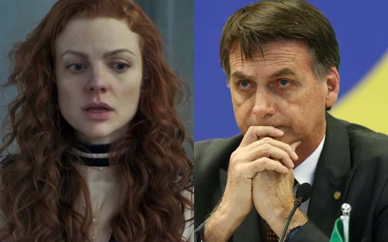 Miss Celine pisa na diretora apoiadora de Bolsonaro (Foto: Reprodução)