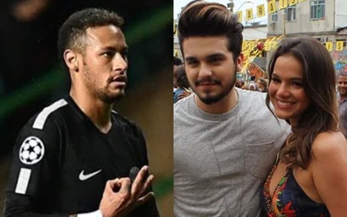 Neymar, Luan Santana e Bruna Marquezine (Foto: Reprodução)