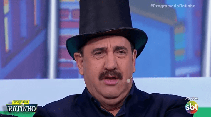 O apresentador Ratinho segue na vice-liderança. (Foto: Reprodução/SBT)