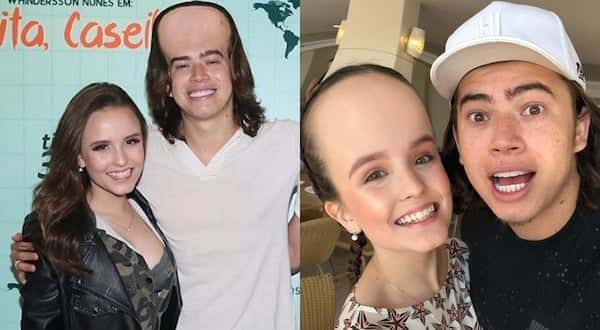Brincadeira entre artistas. (Foto: Reprodução)