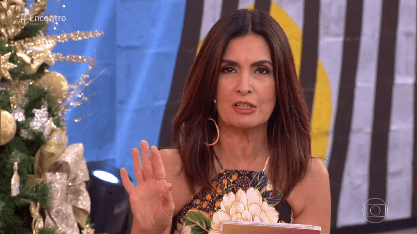 A apresentadora Fátima Bernardes no comando do Encontro (Foto: Reprodução/Globo)