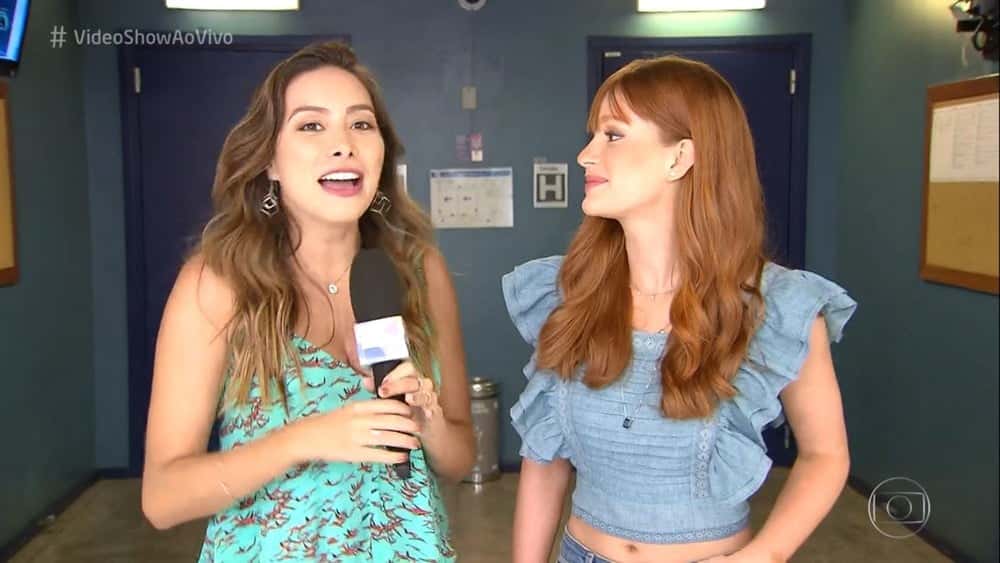 Marina Ruy Barbosa no Vídeo Show — (Foto: TV Globo)