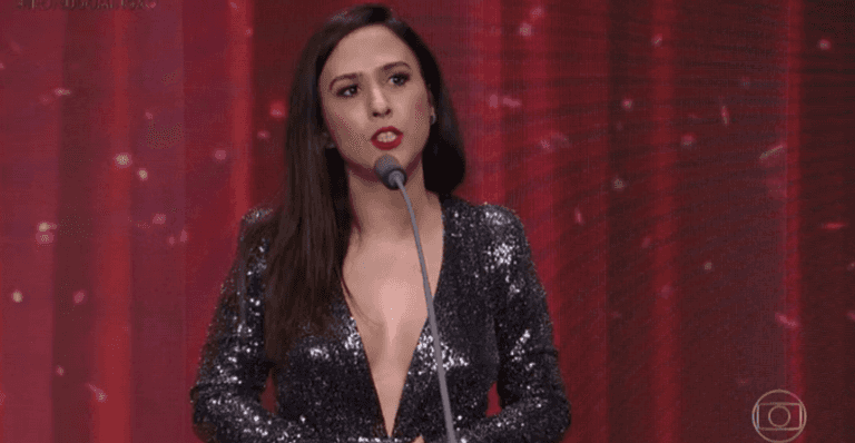 Tata Werneck no Melhores do Ano do Domingão do Faustão da Globo (Foto: Reprodução)