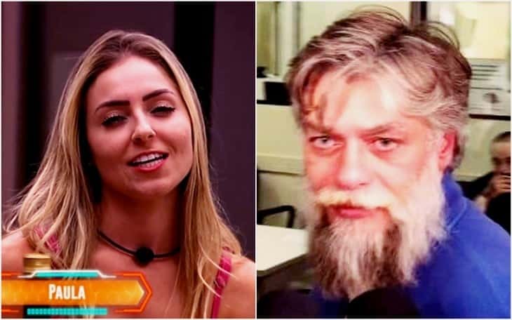 Paula BBB 19 e Fábio Assunção (Foto Reprodução/TV Globo)