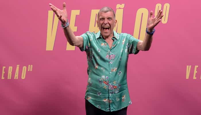 O diretor Jorge Fernando na coletiva Verão 90 (Foto: Globo/Cesar Alves)