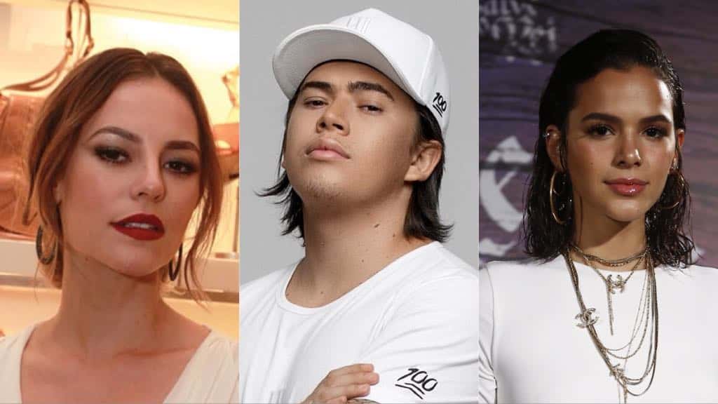 Paola Oliveira, Whinderson nunes e Bruna Marquezine (Montagem: TV Foco)