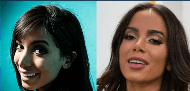 A cantora Anitta em mudança de 10 anos. (Foto: Reprodução)