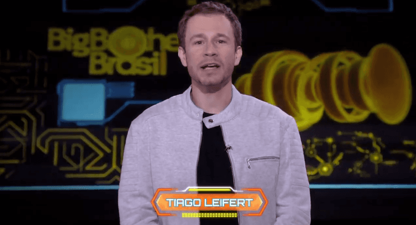 Tiago Leifert apresenta o Big Brother Brasil na Globo. (Foto: Reprodução)