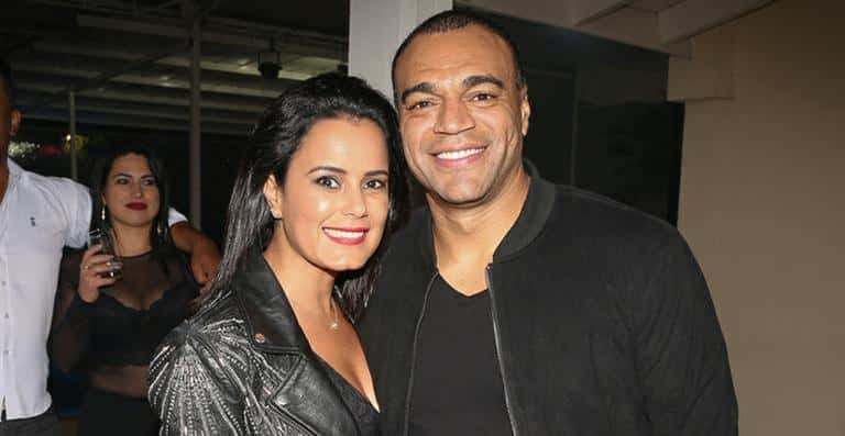 Luciele Di Camargo e Denílson