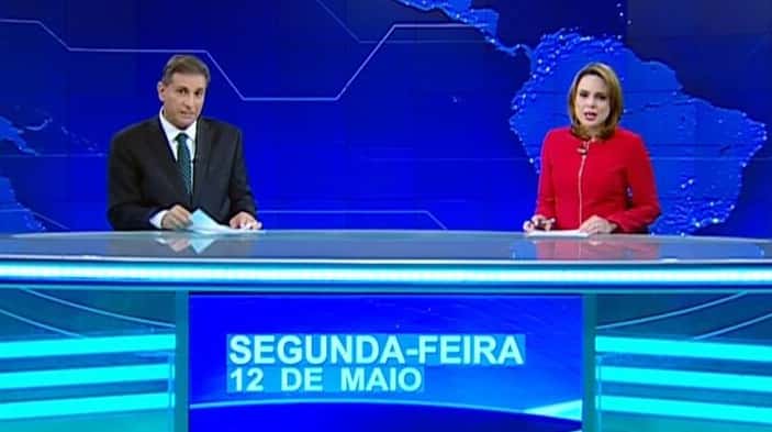 Imagem do jornalismo do SBT é de péssima qualidade (Foto: Reprodução)